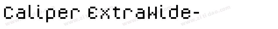 Caliper ExtraWide字体转换
